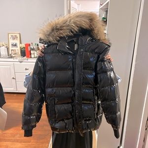 Goose down feathers puffer jacket